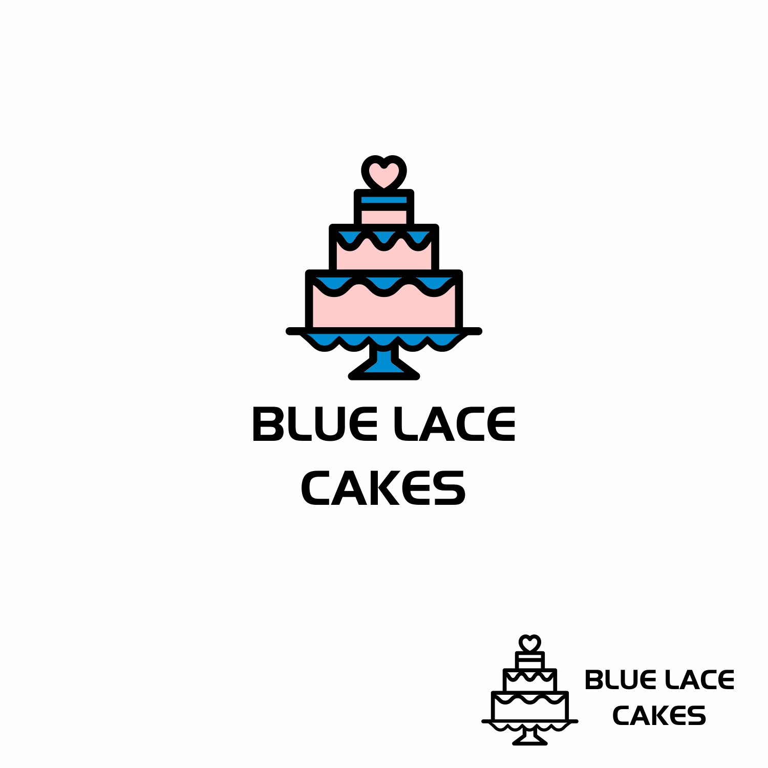 Diseño de Logo por desingman para Blue Lace Cakes | Diseño #15767764
