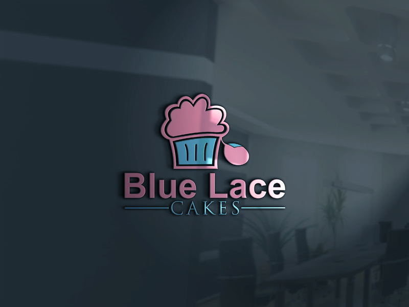 Diseño de Logo por Onetouch110 para Blue Lace Cakes | Diseño #15705470