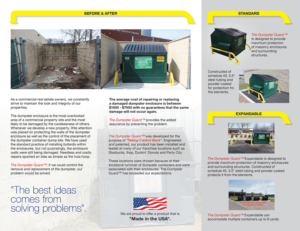 Brochure Design by DesignFive for The Dumpster Guard Inc. | Design: #15692947