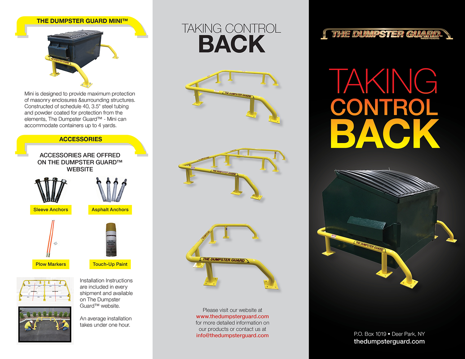 Brochure Design by DesignFive for The Dumpster Guard Inc. | Design #15702514