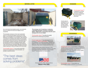 Brochure Design by DesignFive for The Dumpster Guard Inc. | Design: #15702515