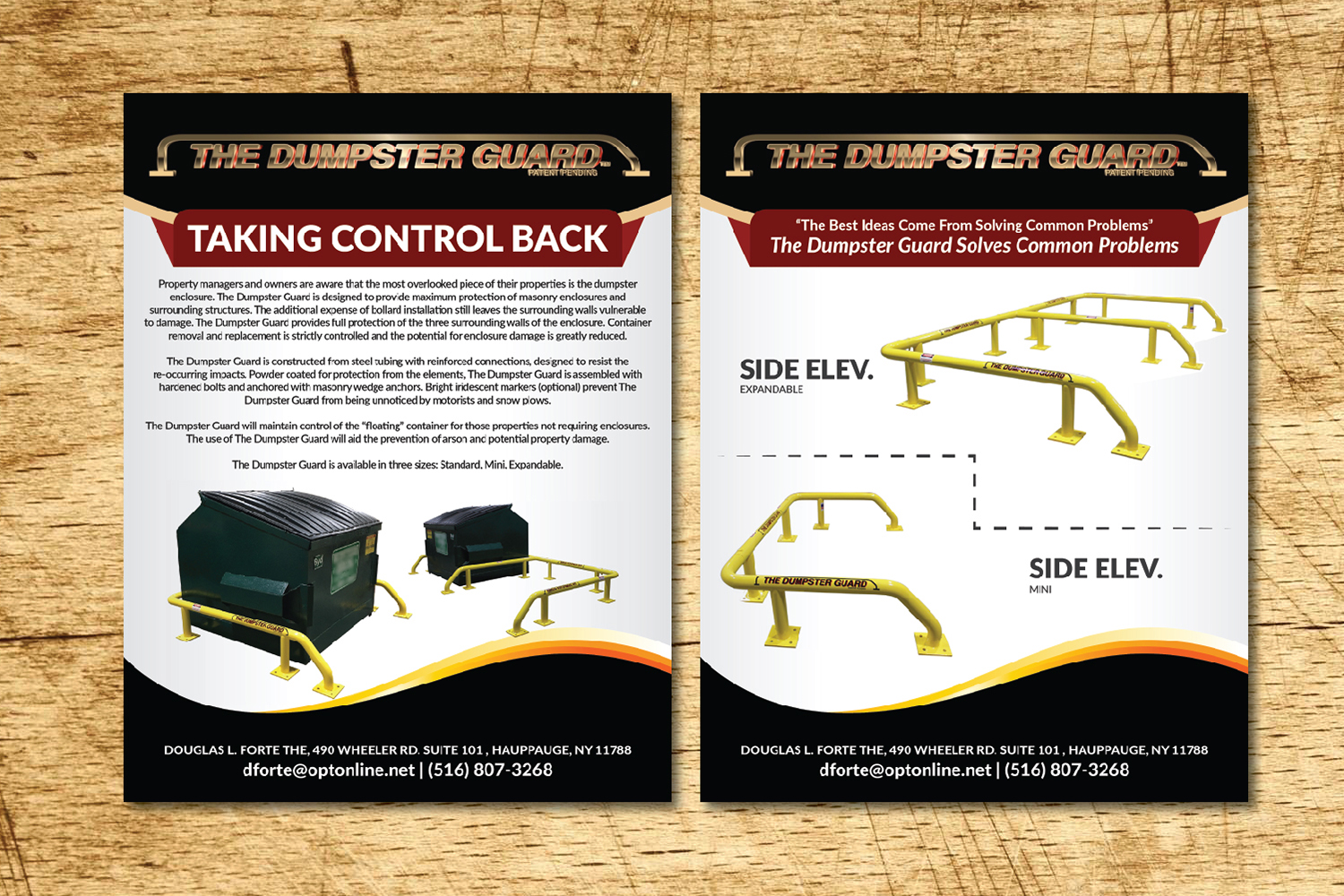 Brochure Design by Deziners Zone for The Dumpster Guard Inc. | Design #15693398