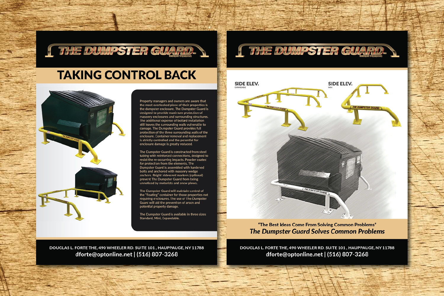Brochure Design by Deziners Zone for The Dumpster Guard Inc. | Design #15693399