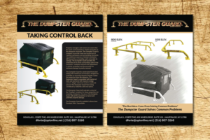 Brochure Design by Deziners Zone for The Dumpster Guard Inc. | Design: #15693399