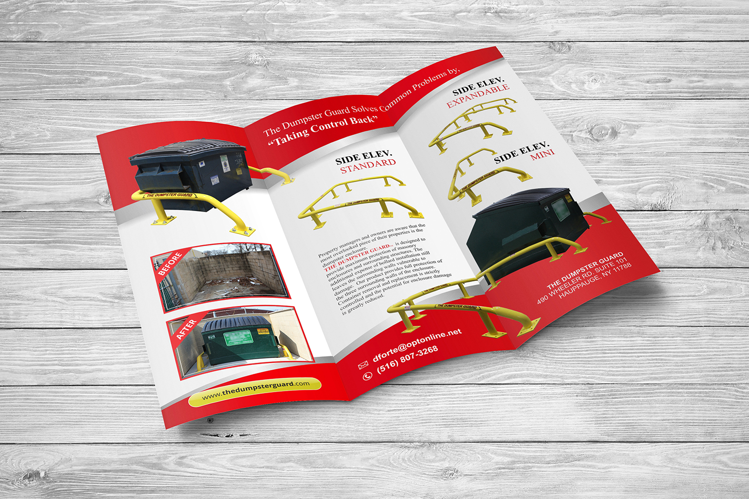 Brochure Design by ecorokerz for The Dumpster Guard Inc. | Design #15688964