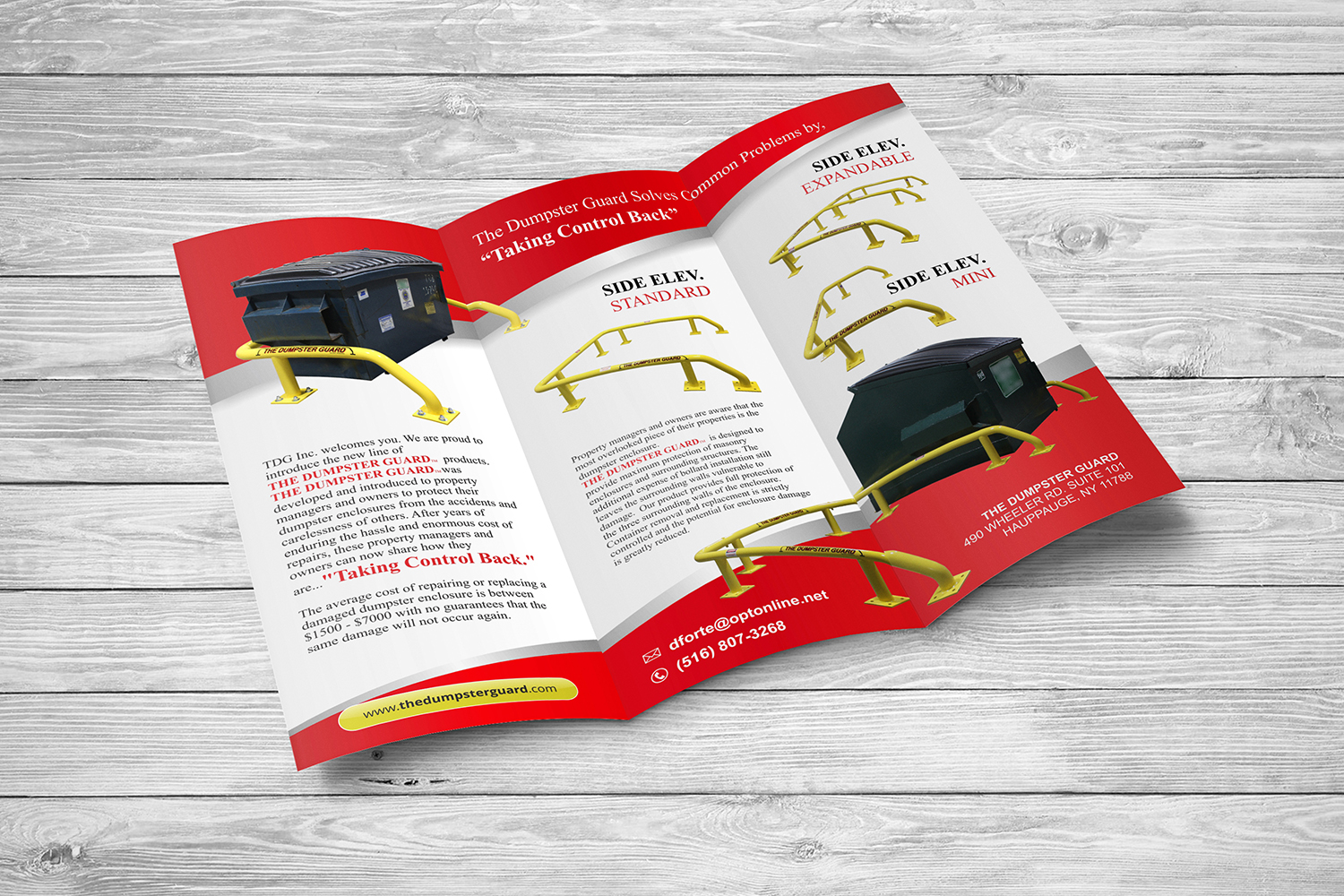 Brochure Design by ecorokerz for The Dumpster Guard Inc. | Design #15688965