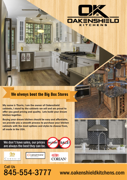 Professional, Modern, It Company Flyer Design for Oakenshield Kitchens