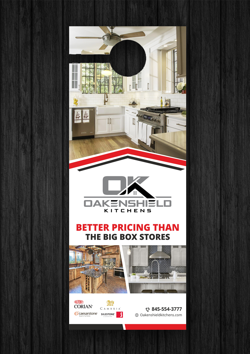 Local based kitchen cabinet company needs flyers to leave at targeted