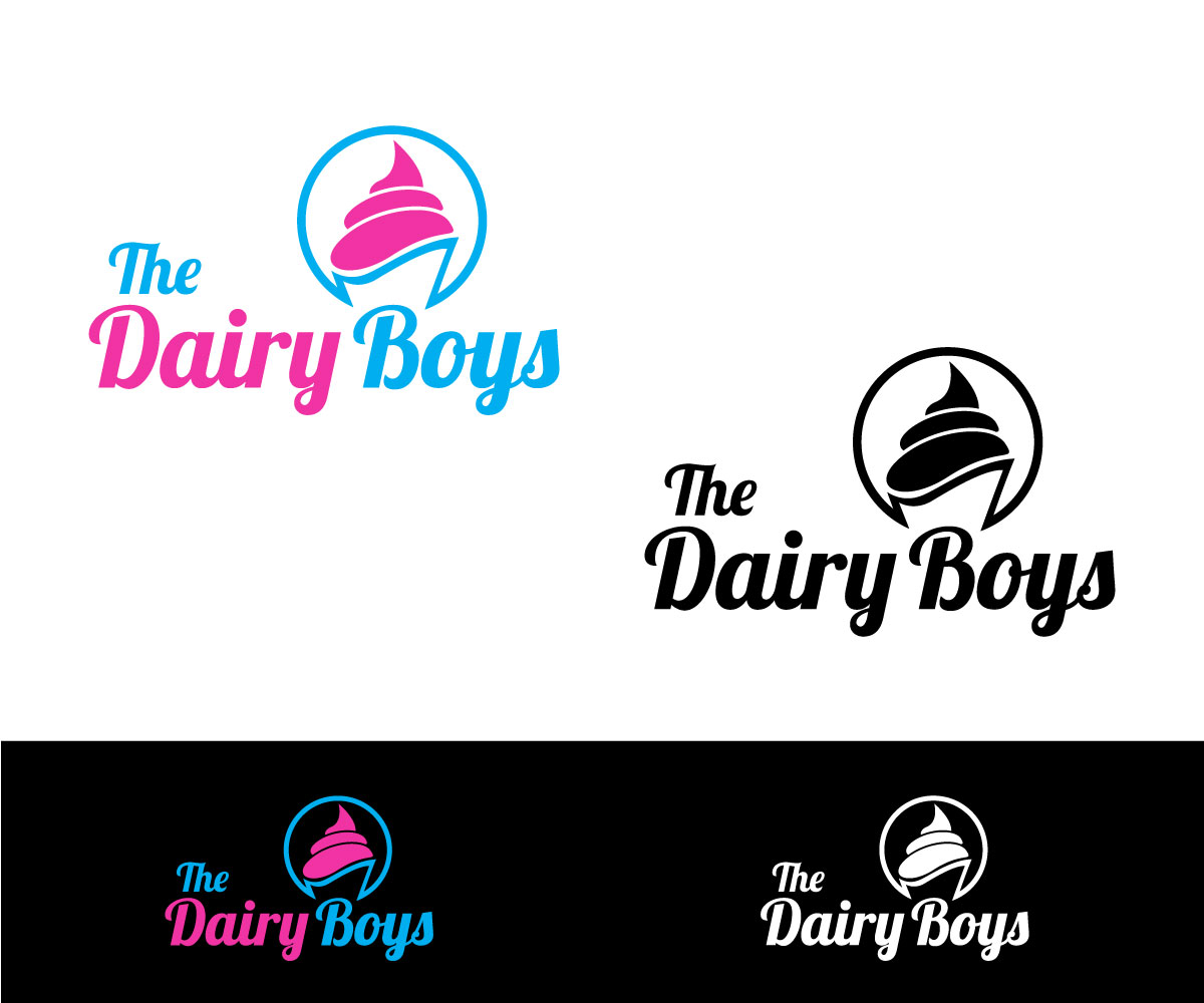Playful, Modern Logo Design for The Dairy Boys by sonym Design 15714129