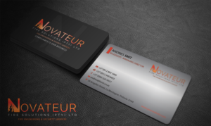 Business Card Design by Riz' for Novateur Fire Solutions | Design: #15708094