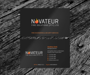 Business Card Design by SS_Designs for Novateur Fire Solutions | Design: #15727482