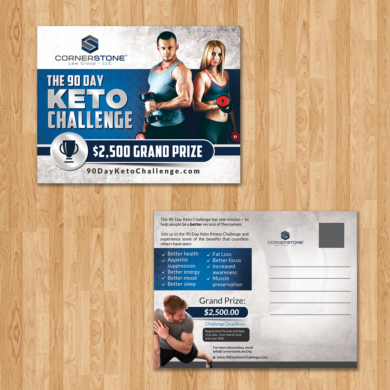 Postkarten-Design von creative.bugs für CORNERSTONE LAW GROUP | Design #15718147