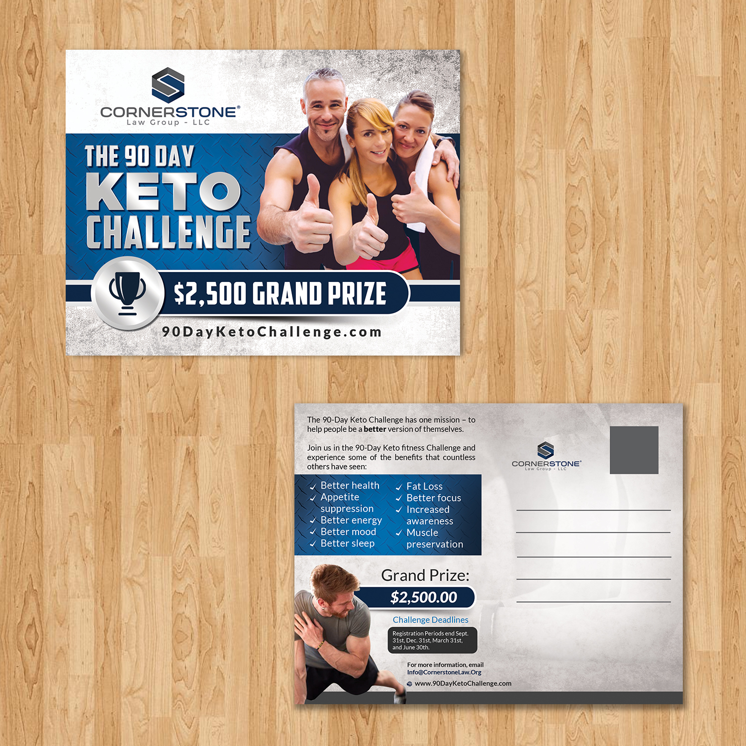 Postkarten-Design von creative.bugs für CORNERSTONE LAW GROUP | Design #15718344