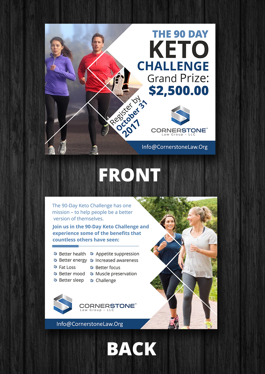 Design de Carte Postale par ecorokerz pour CORNERSTONE LAW GROUP | Design #15700549
