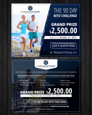 Design de Carte Postale par ecorokerz pour CORNERSTONE LAW GROUP | Design : #15704407