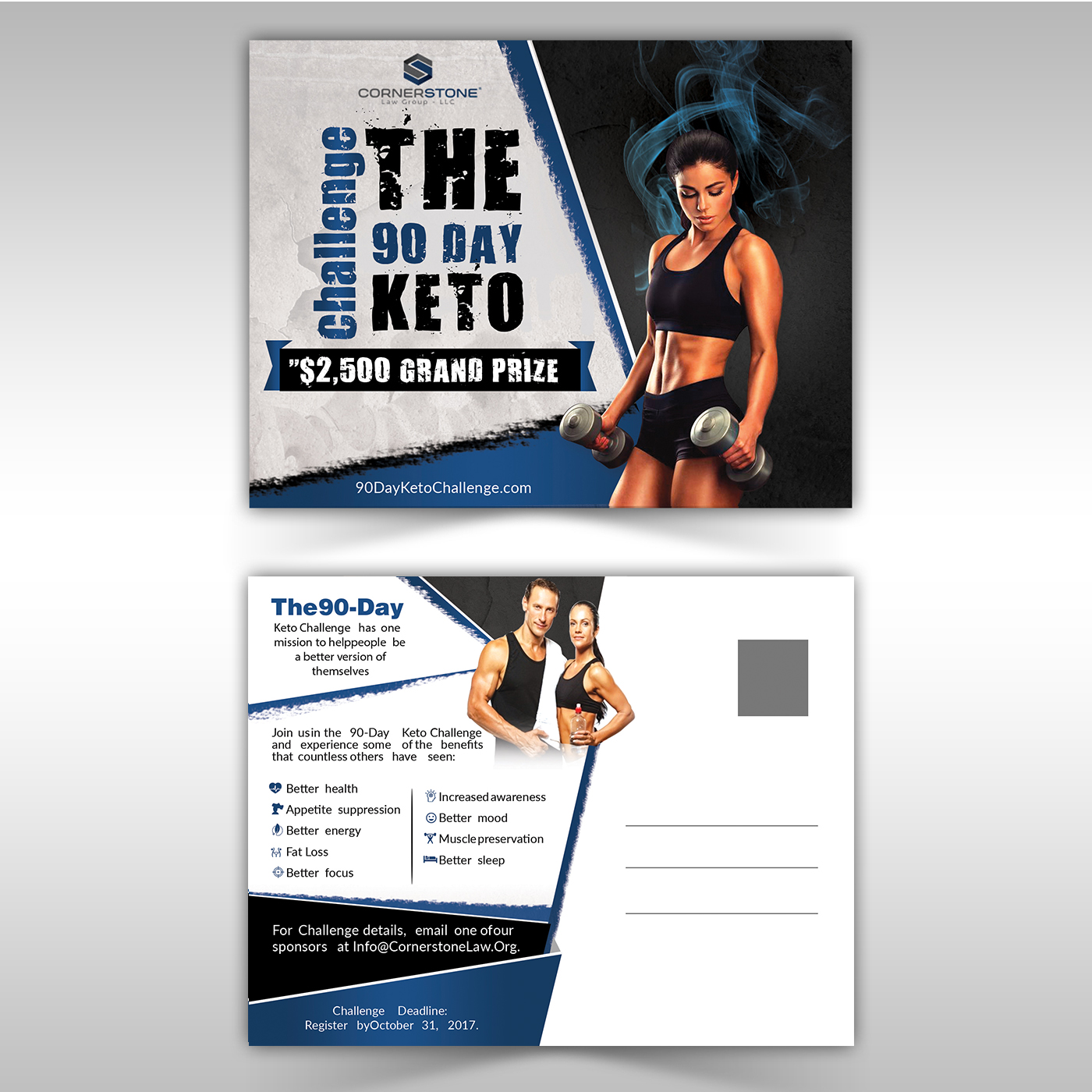 Design de Carte Postale par SAI DESIGNS pour CORNERSTONE LAW GROUP | Design #15721590