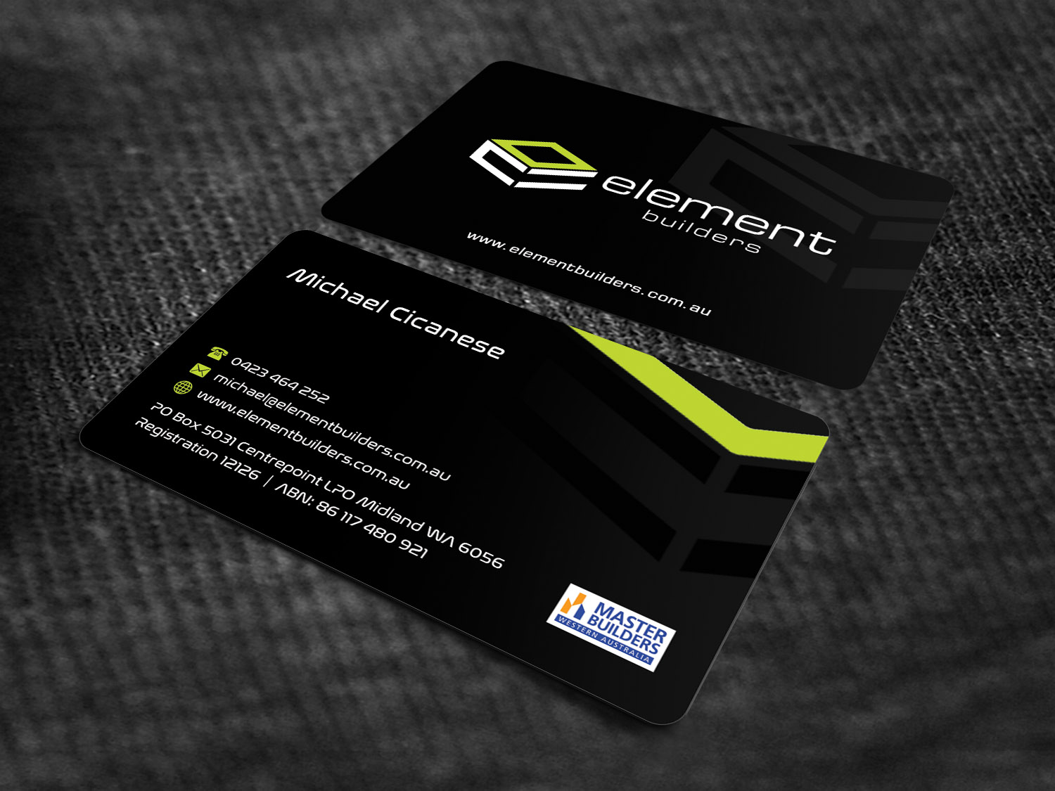 Visitenkarten-Design von Sandaruwan für Element Builders | Design #15730596