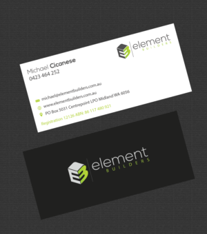 Business Card Design by Riz' for Element Builders | Design: #15847574