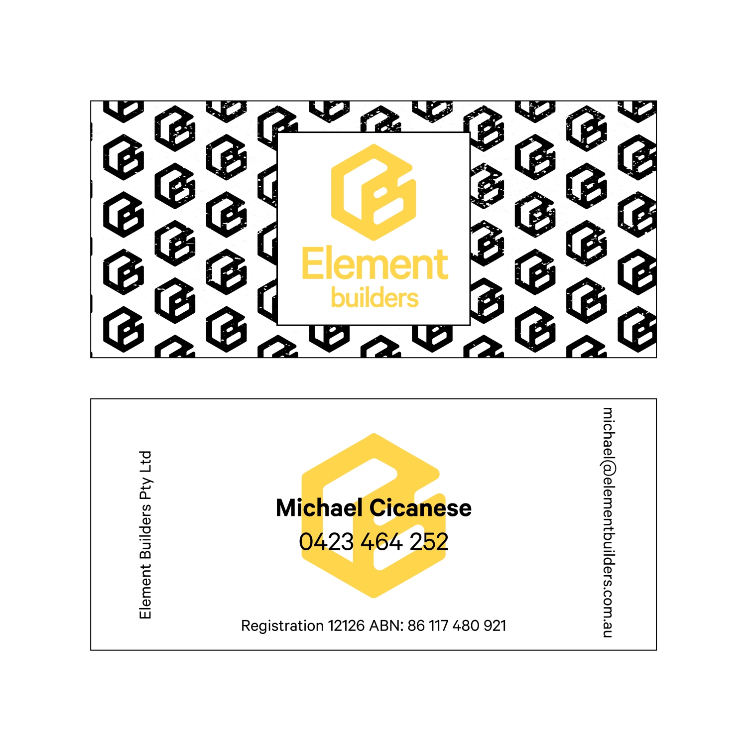 Business Card Design by MarinaCrudo for Element Builders | Design #15802326