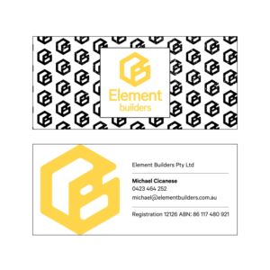 Business Card Design by MarinaCrudo for Element Builders | Design: #15802335