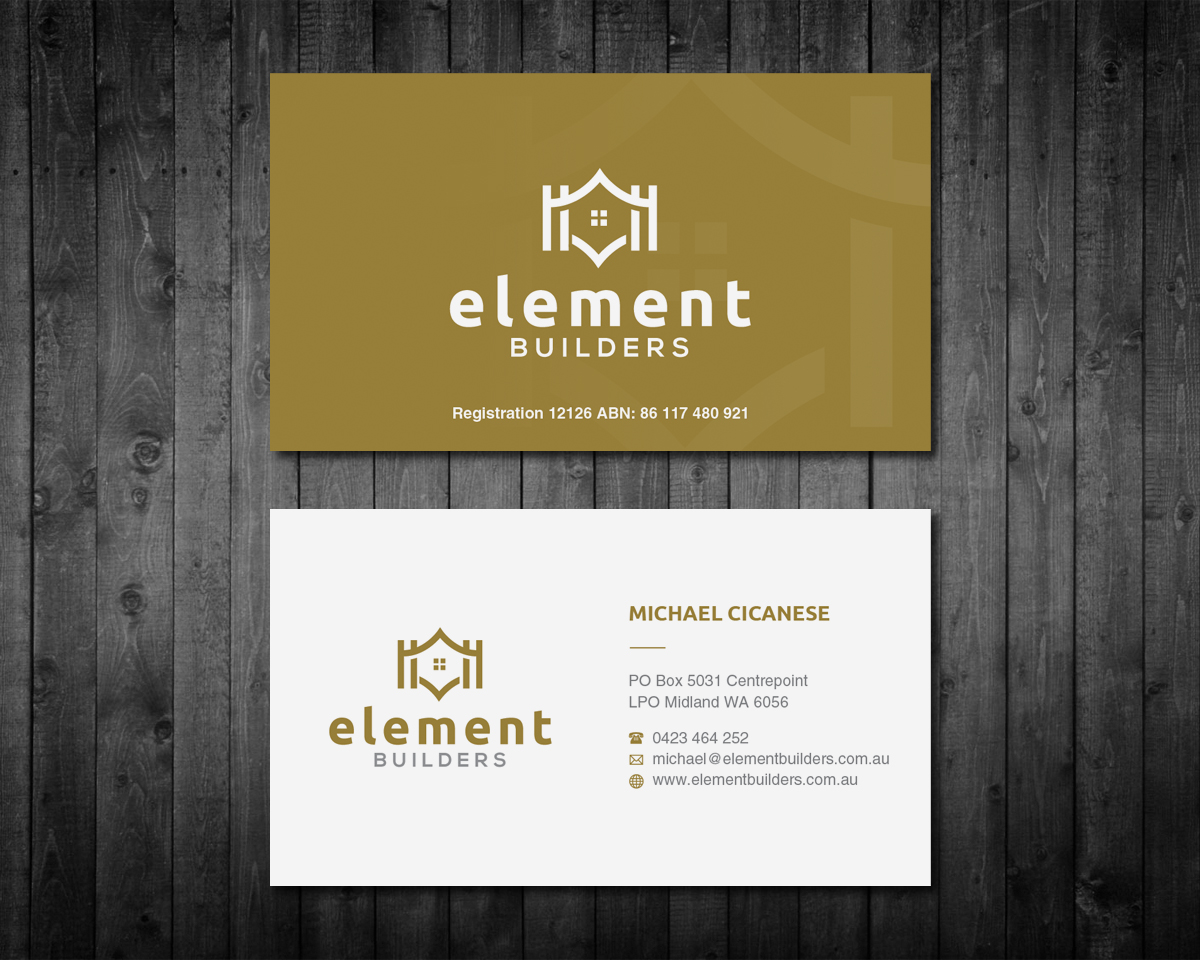 Business Card Design by OxonoArt for Element Builders | Design #15790881