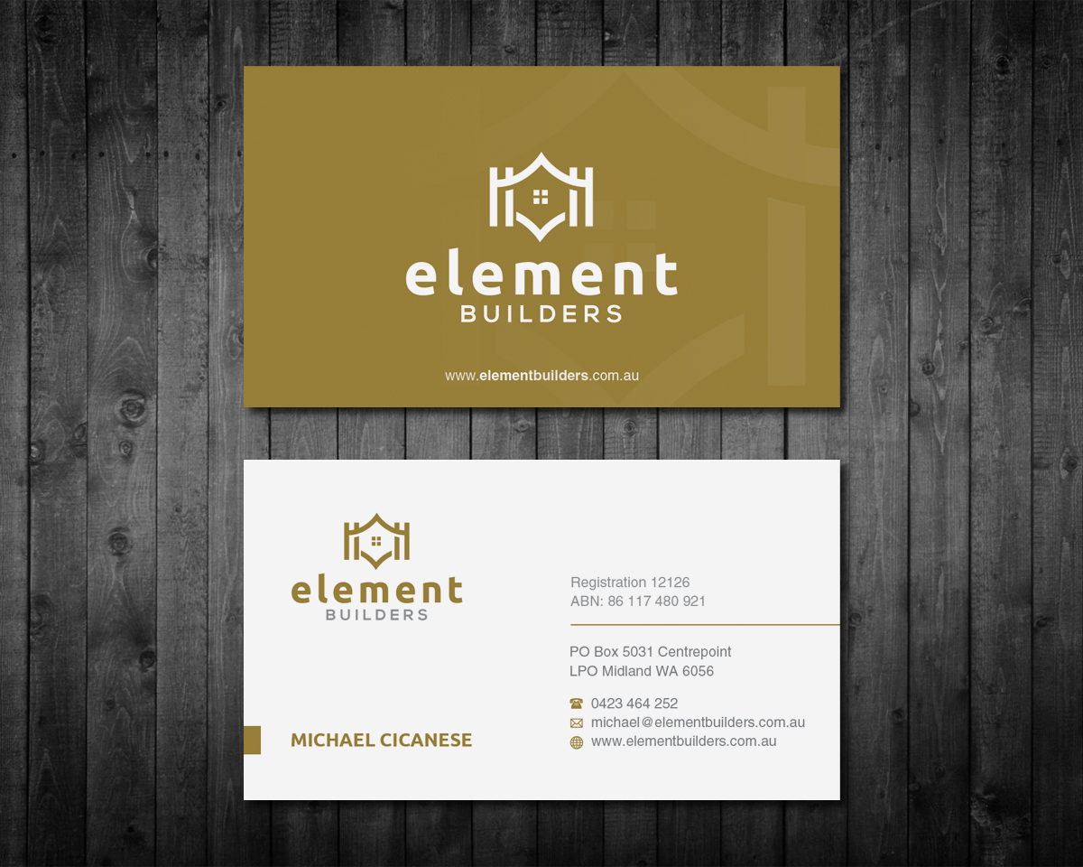 Business Card Design by OxonoArt for Element Builders | Design #15790922