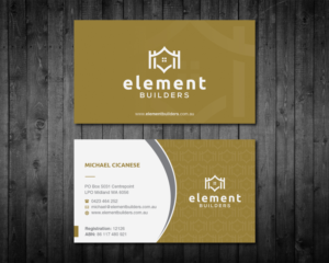 Business Card Design by OxonoArt for Element Builders | Design: #15790968