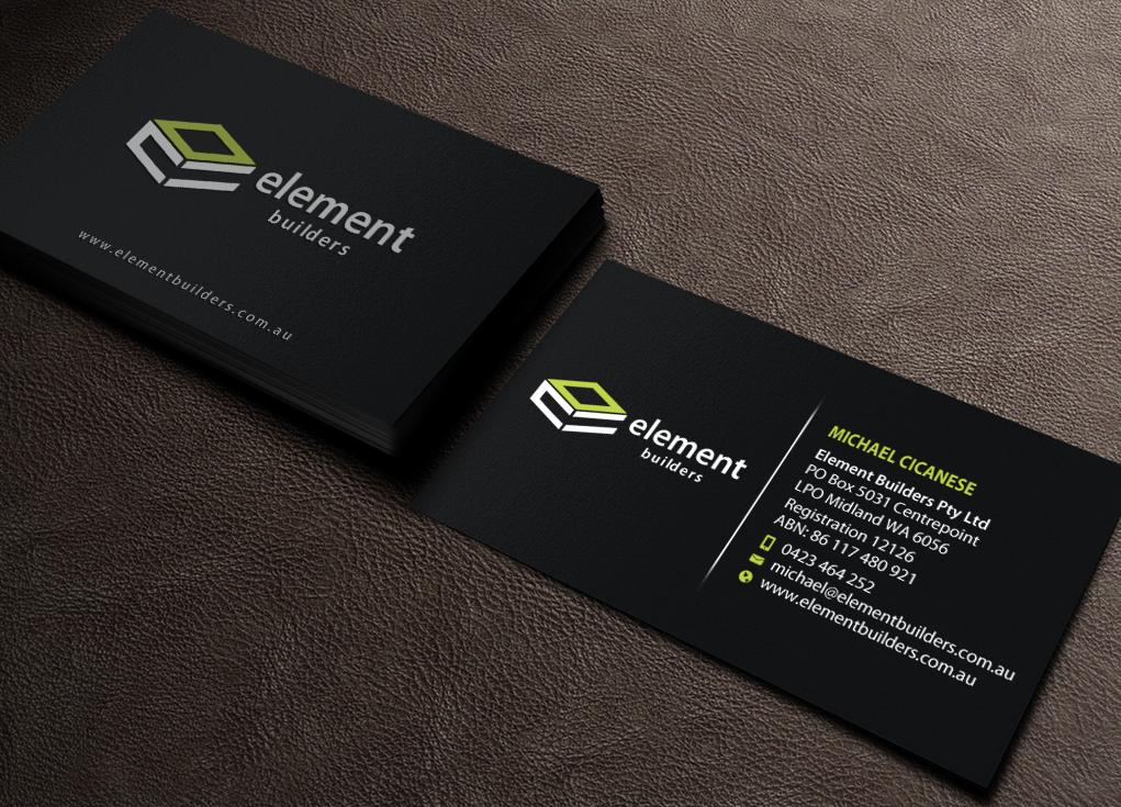 Diseño de Tarjeta de Presentación por Brand aid para Element Builders | Diseño #15706254