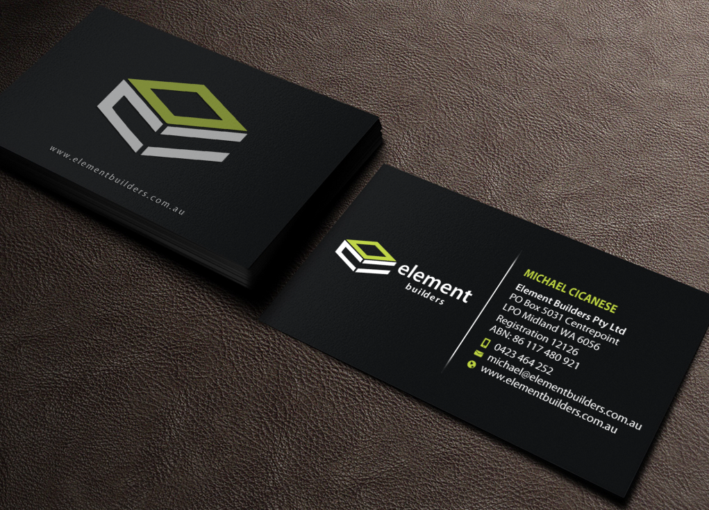 Diseño de Tarjeta de Presentación por Brand aid para Element Builders | Diseño #15706257