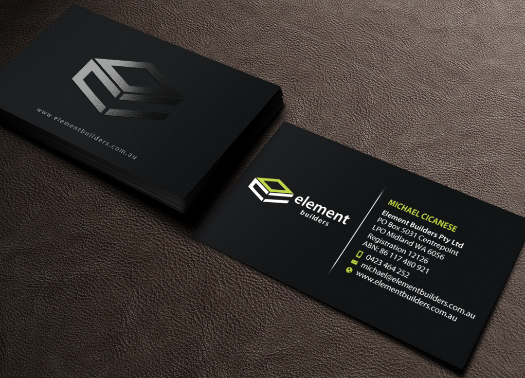 Diseño de Tarjeta de Presentación por Brand aid para Element Builders | Diseño #15706261