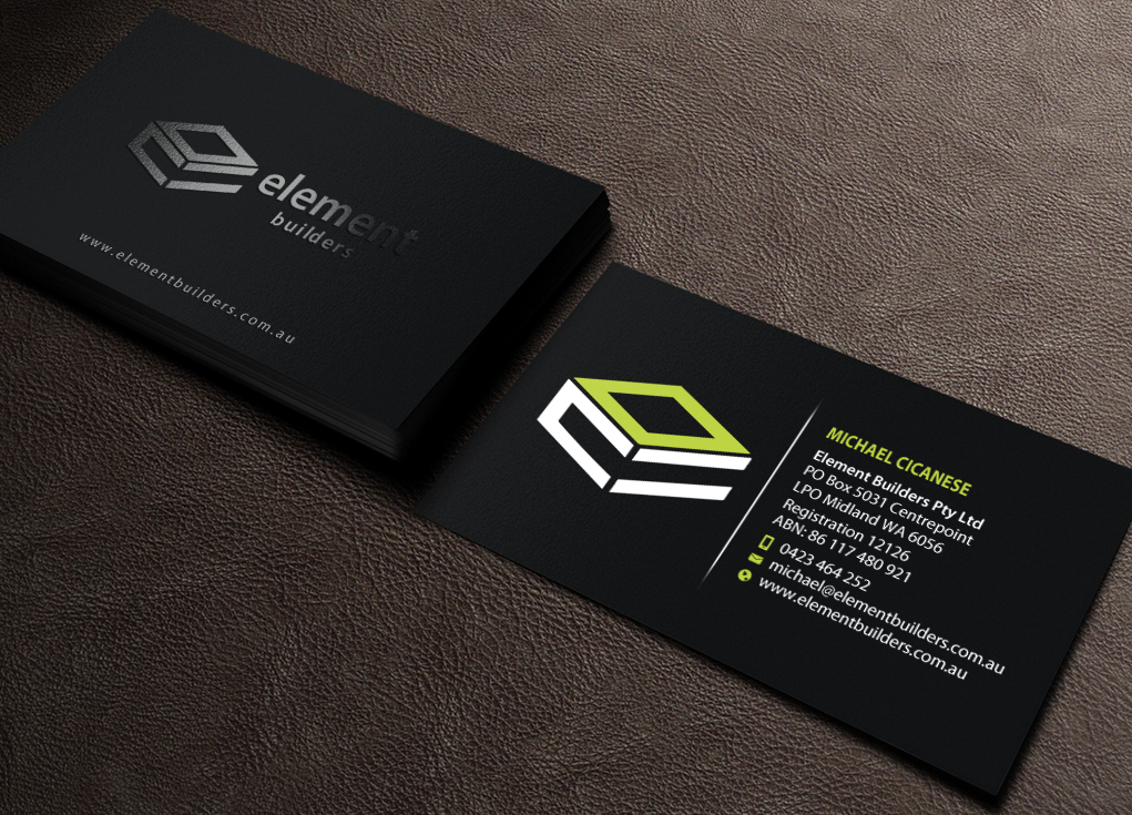 Diseño de Tarjeta de Presentación por Brand aid para Element Builders | Diseño #15706263