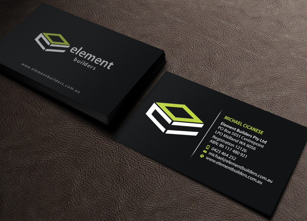 Diseño de Tarjeta de Presentación por Brand aid para Element Builders | Diseño #15706264