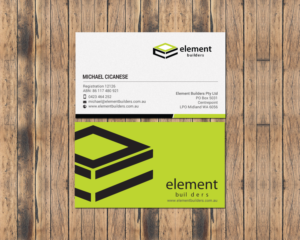 Business Card Design by chandrayaan.creative for Element Builders | Design: #15703597