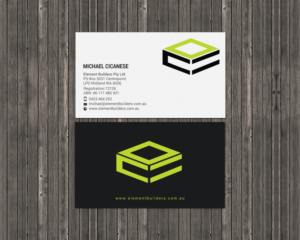 Business Card Design by chandrayaan.creative for Element Builders | Design: #15703599