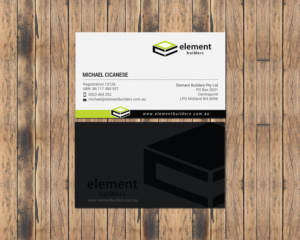 Business Card Design by chandrayaan.creative for Element Builders | Design: #15706380
