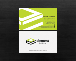 Business Card Design by chandrayaan.creative for Element Builders | Design: #15706381