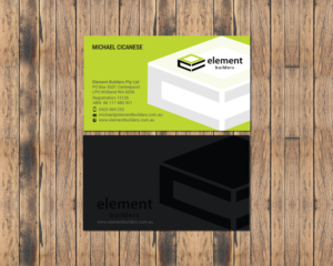 Business Card Design by chandrayaan.creative for Element Builders | Design: #15706382