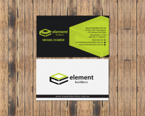 Business Card Design by chandrayaan.creative for Element Builders | Design: #15706383