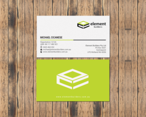 Business Card Design by chandrayaan.creative for Element Builders | Design: #15706394