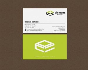 Business Card Design by chandrayaan.creative for Element Builders | Design: #15706895
