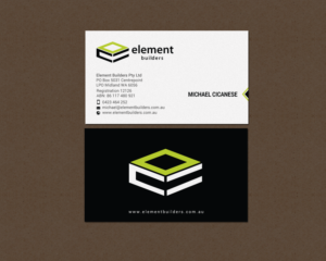 Business Card Design by chandrayaan.creative for Element Builders | Design: #15706983