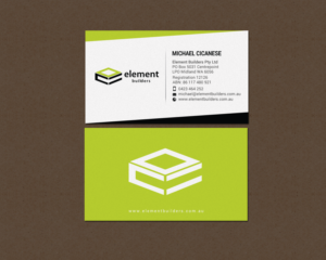 Business Card Design by chandrayaan.creative for Element Builders | Design: #15706986