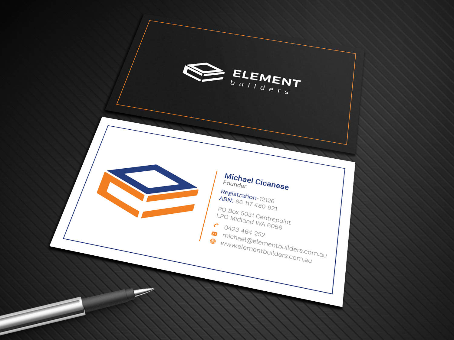 Business Card Design by Graphic Flame for Element Builders | Design #15703904