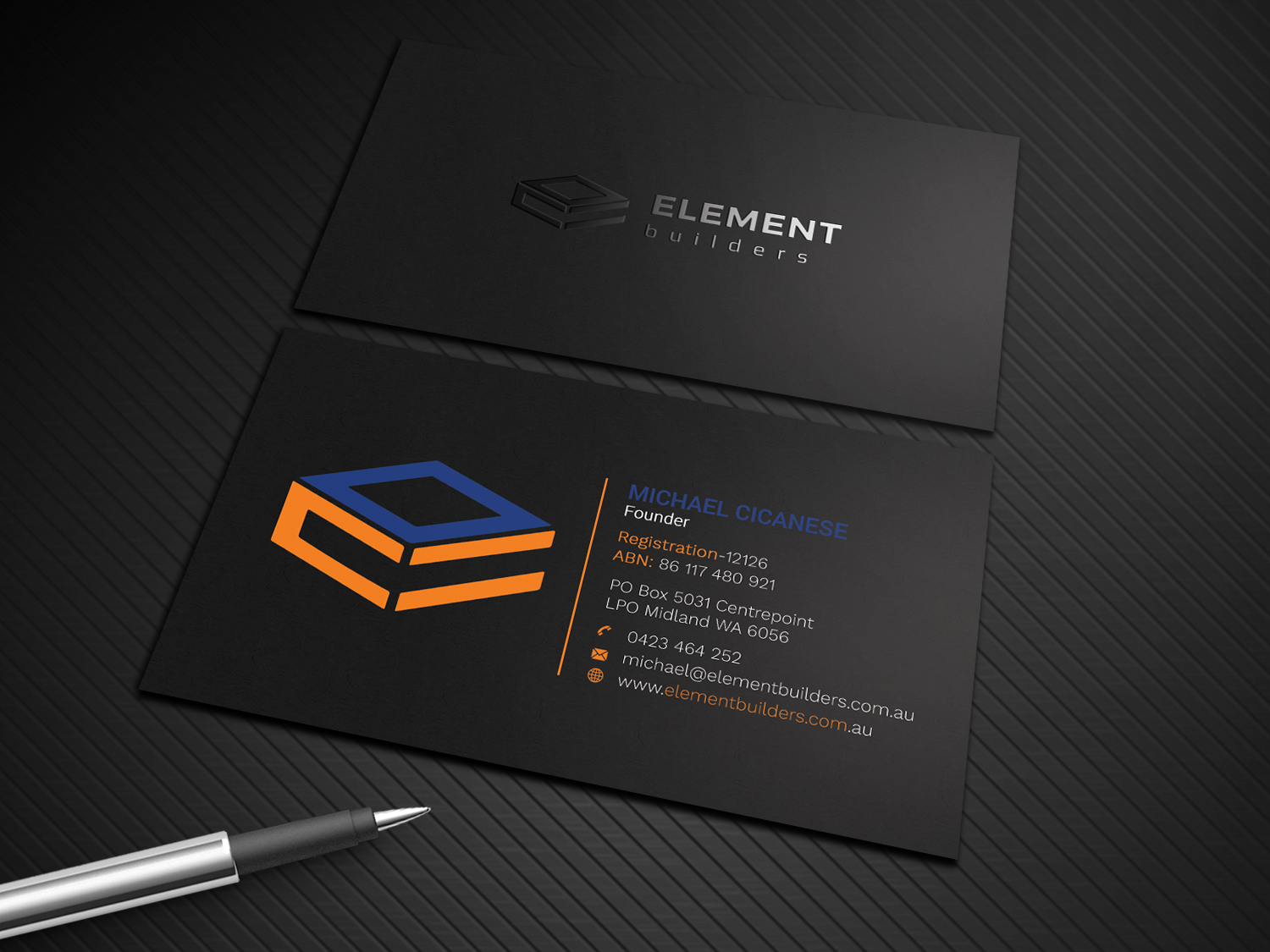 Business Card Design by Graphic Flame for Element Builders | Design #15703912