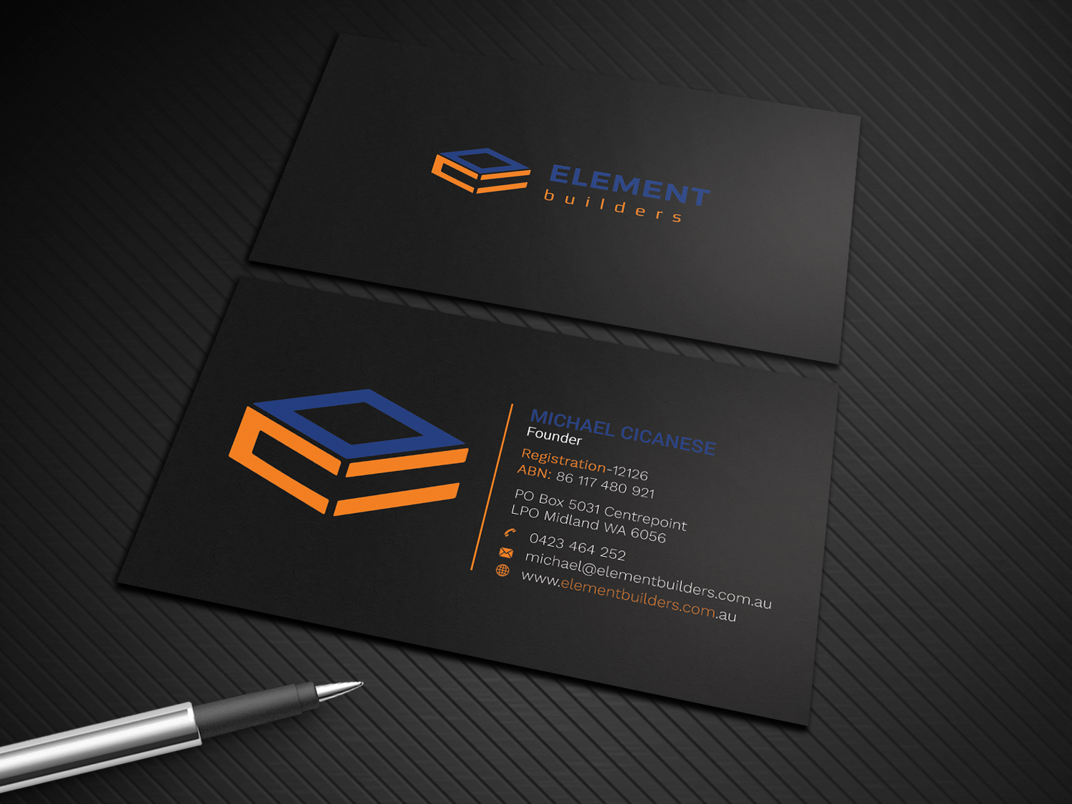 Business Card Design by Graphic Flame for Element Builders | Design #15703913