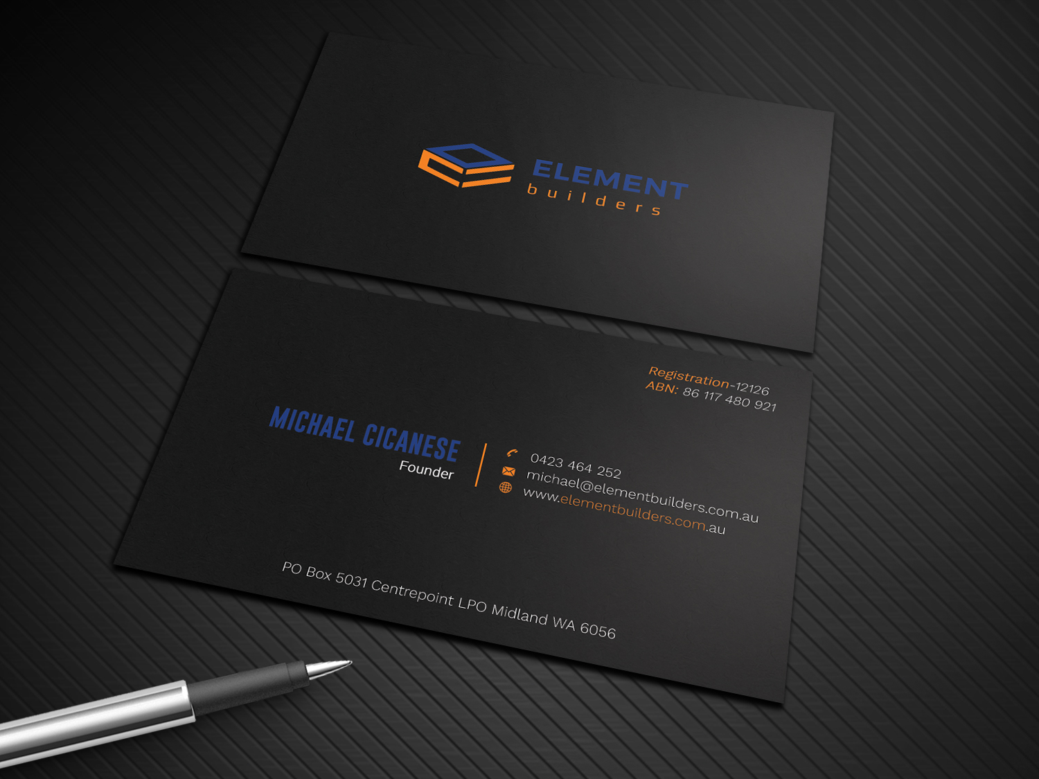 Business Card Design by Graphic Flame for Element Builders | Design #15703914