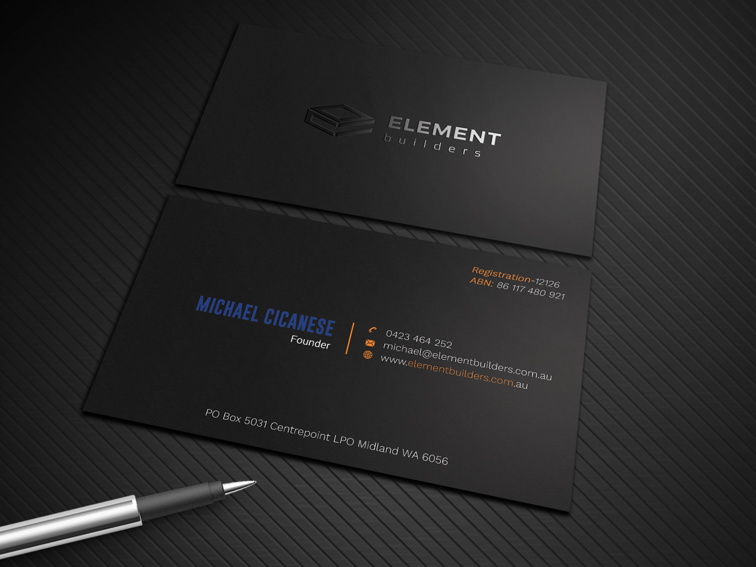 Diseño de Tarjeta de Presentación por Graphic Flame para Element Builders | Diseño #15703915