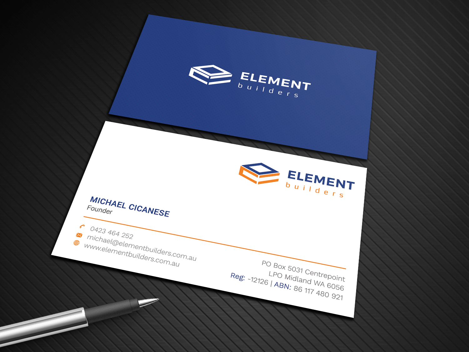 Diseño de Tarjeta de Presentación por Graphic Flame para Element Builders | Diseño #15703933