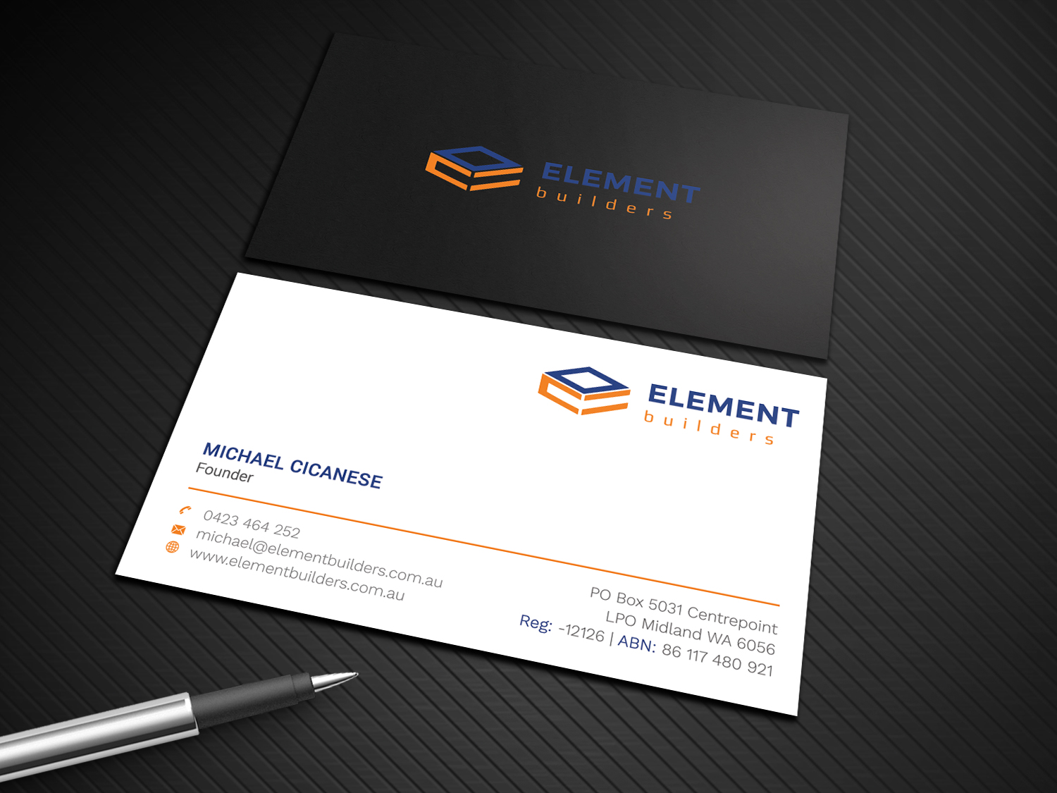 Business Card Design by Graphic Flame for Element Builders | Design #15703934