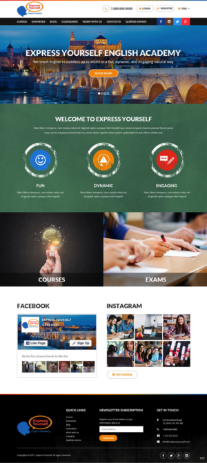 Web Design by pb for Express Yourself English Academy | Design: #15722081